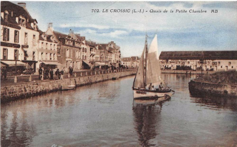 Carte postale ancienne Le Croisic Quais De La Petite Chambre au Croisic