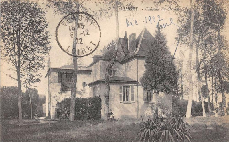 Carte postale ancienne Vimory Chateau Du Preau à Vimory