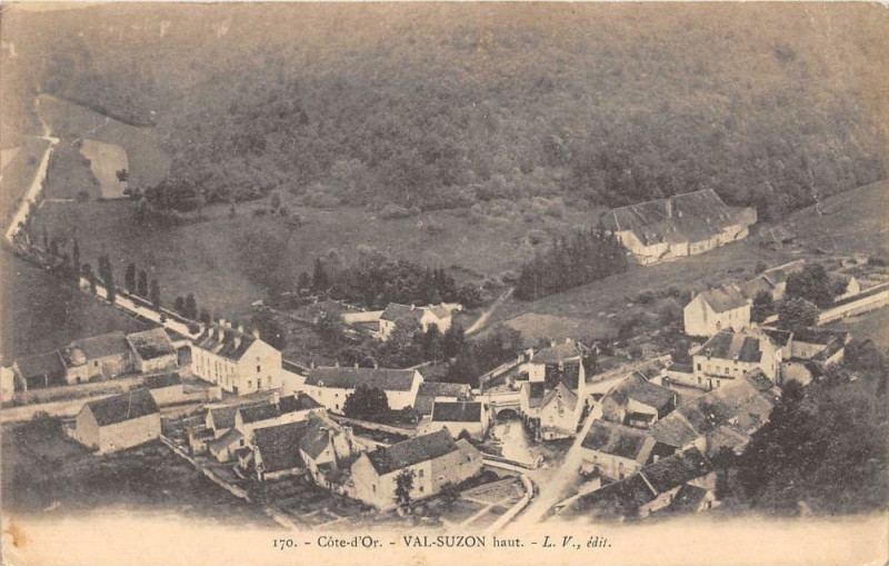 Carte postale ancienne Val Suzon Haut (dos non divisé) à Val-Suzon