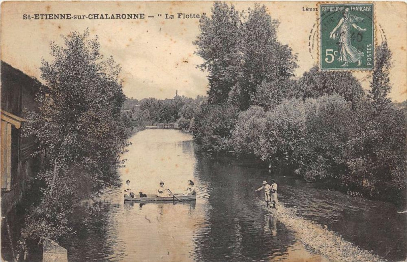 Carte postale ancienne Saint Etienne Sur Chalaronne La Flotte