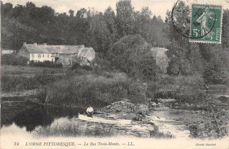 Carte postale ancienne L´ORNE Le Bas Des Trois Monts
