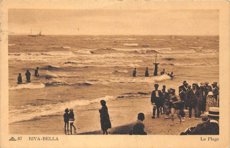 Carte postale ancienne Riva Bella La Plage