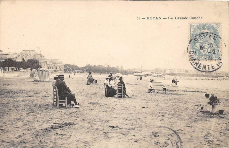 Carte postale ancienne Royan La Grand Conche à Royan
