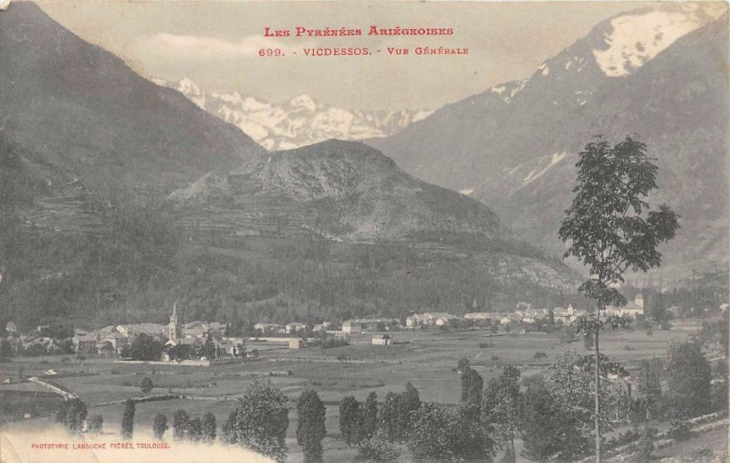 Carte postale ancienne Vicdessos Vue Generale