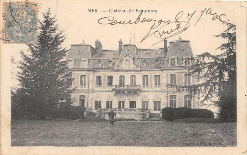 Carte postale ancienne Mer Chateau Du Beaumont