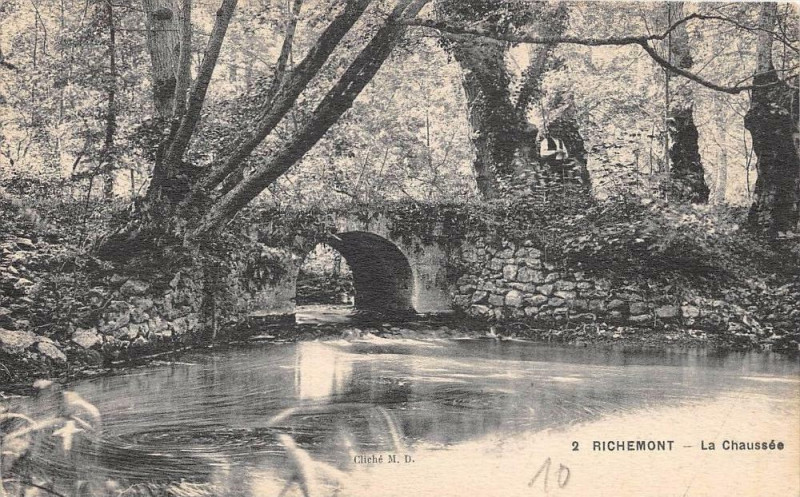 Carte postale ancienne Richemont La Chaussee à Richemont