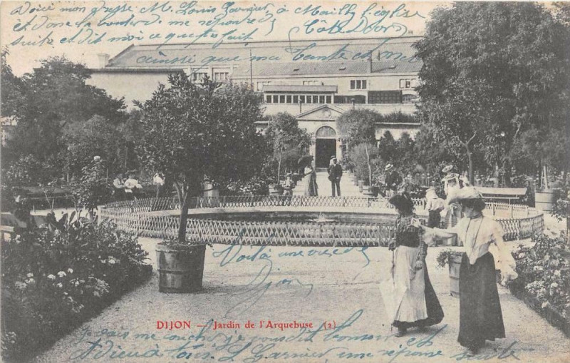 Carte postale ancienne Dijon Jardin De L'Arquebuse à Dijon