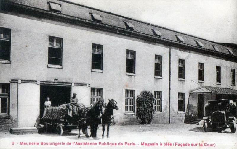 Carte postale ancienne Paris Meunerie Boulangerie De L'Assistance Publique De Paris Magasin A Bl à Paris