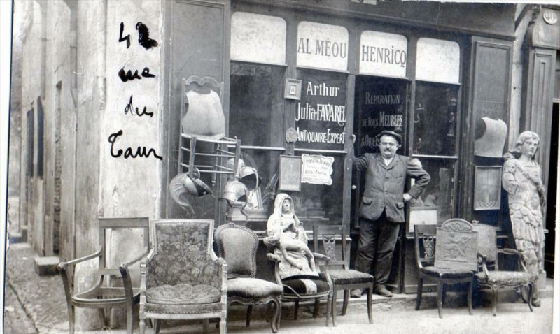 Carte postale ancienne Toulouse Carte Photo Al Meou Henricq Arthur Julia Favarel Antiquaire Expe à Toulouse
