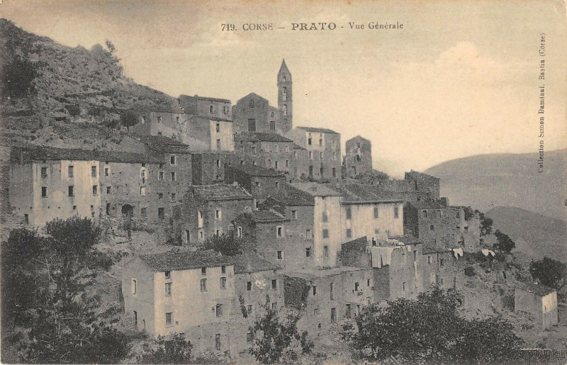 Carte postale ancienne 20 Corse Prato Vue Generale