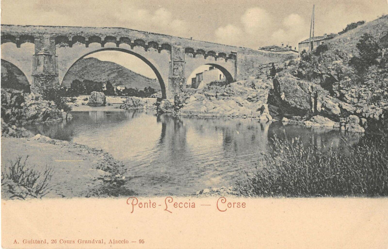 Carte postale ancienne 20 Corse Ponte Leccia (dos non divisé)