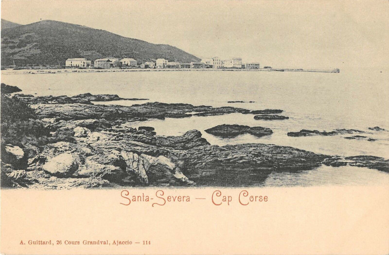 Carte postale ancienne 20 Corse Santa Severa Cap Corse (dos non divisé)