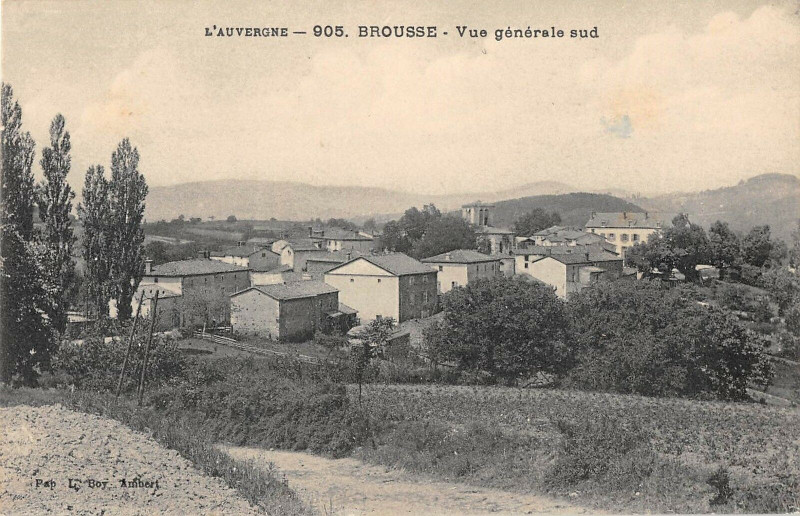Carte postale ancienne Brousse Vue Generale Sud cliché pas courant à Brousse