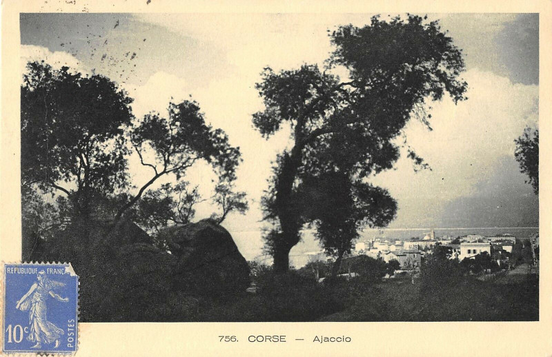 Carte postale ancienne 20 Corse Ajaccio à Ajaccio