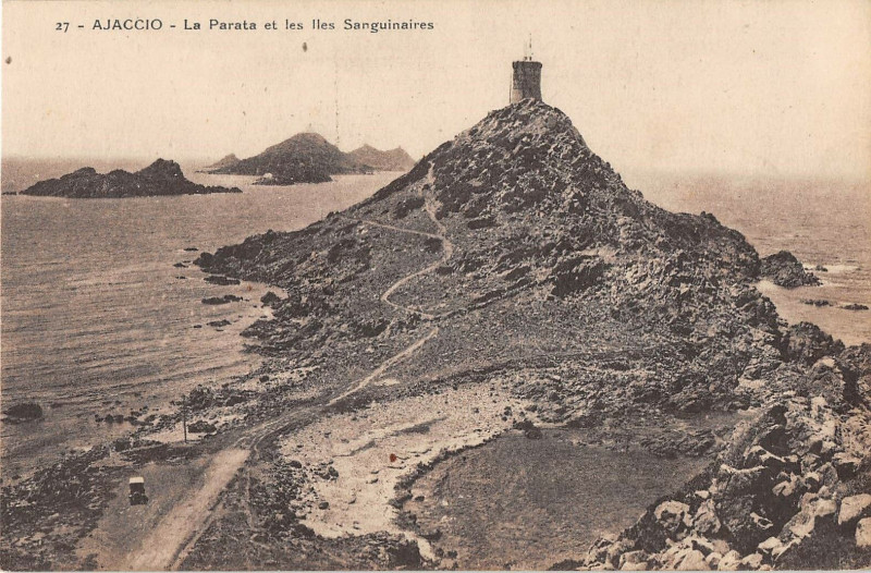 Carte postale ancienne 20 Corse Ajaccio La Parata Et Les Iles Sanguinaires à Ajaccio