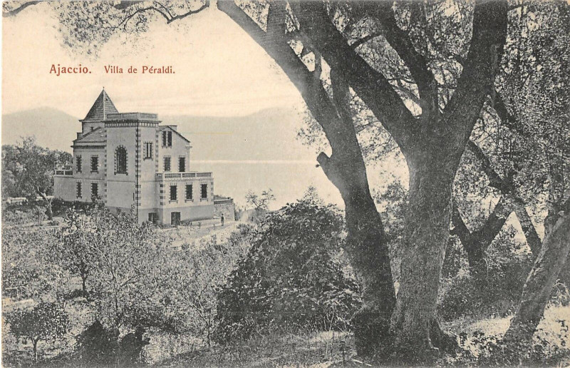 Carte postale ancienne 20 Corse Ajaccio Villa De Paraldi à Ajaccio