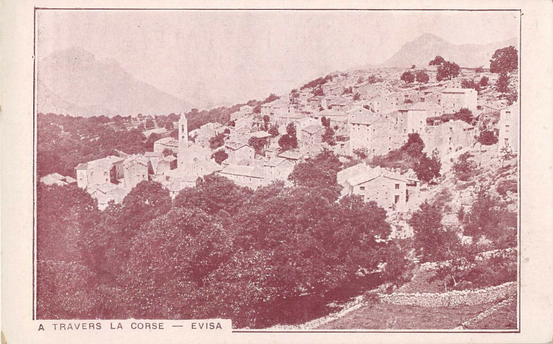 Carte postale ancienne 20 Corse Evisa à Évisa