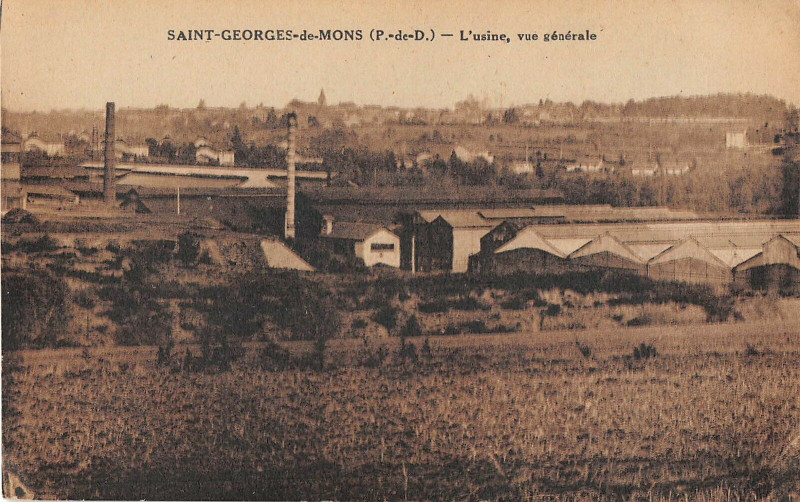 Carte postale ancienne Saint Georges De Mons L'Usine Vue Generale à Mons