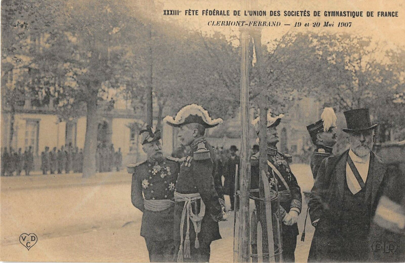 Carte postale ancienne Clermont Ferrand Fete Federale à Clermont-Ferrand