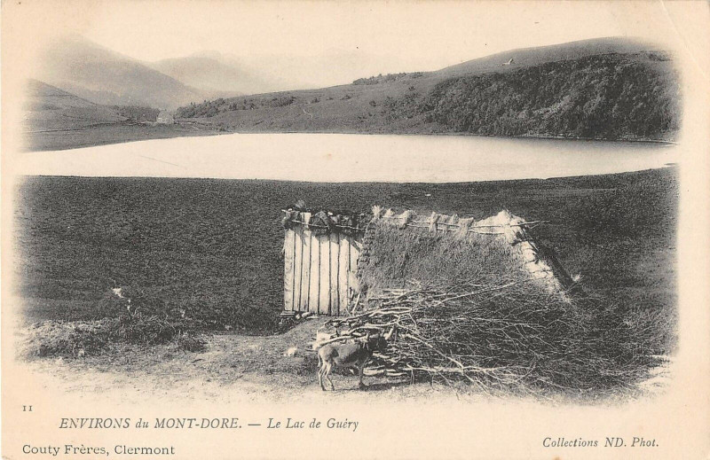 Carte postale ancienne Env.mont Dore Le Lac De Guery (dos non divisé) à Mont-Dore