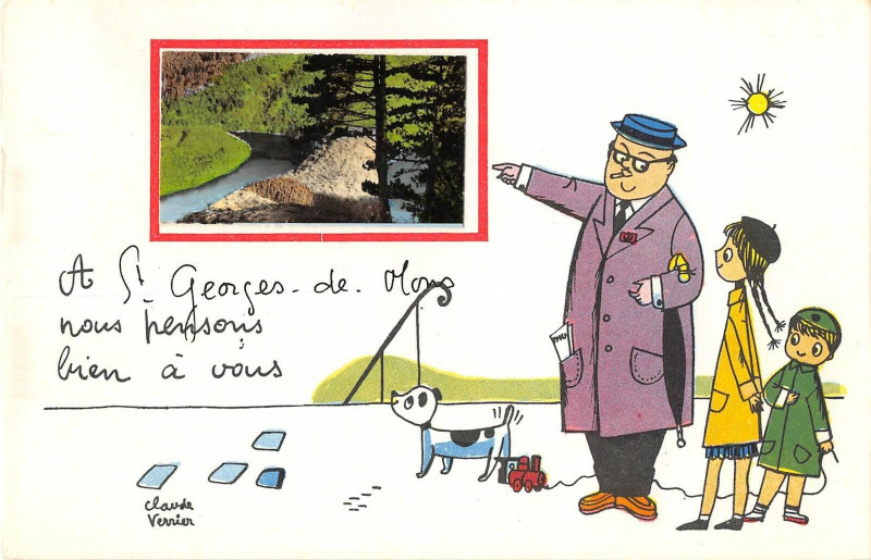 Carte postale ancienne A Saint Jean De Mons Nous Pensons Bien A Vous à Mons
