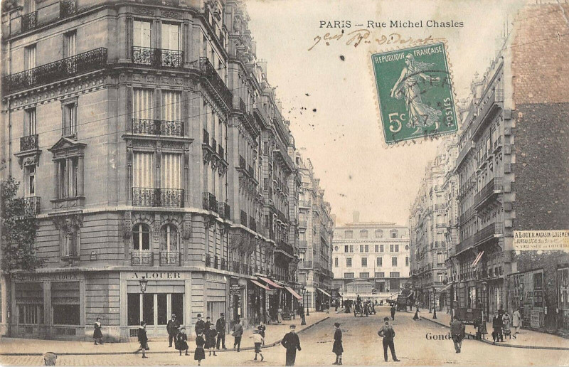 Carte postale ancienne Paris 12e Rue Michel Chasles à Paris 12e
