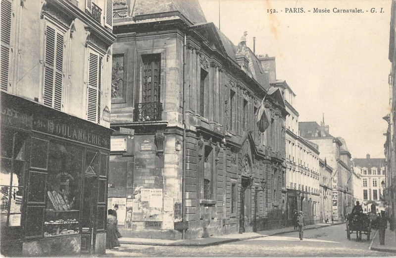 Carte postale ancienne Paris IIIe Musee Carnavalet (dos non divisé) à Paris 3e