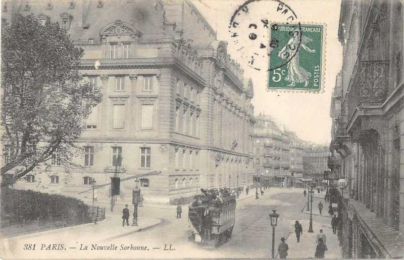 Carte postale ancienne Paris Ve La Nouvelle Sorbonne à Paris 5e