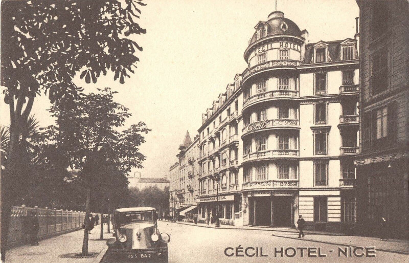 Carte postale ancienne Cecil Hotel Nice à Nice