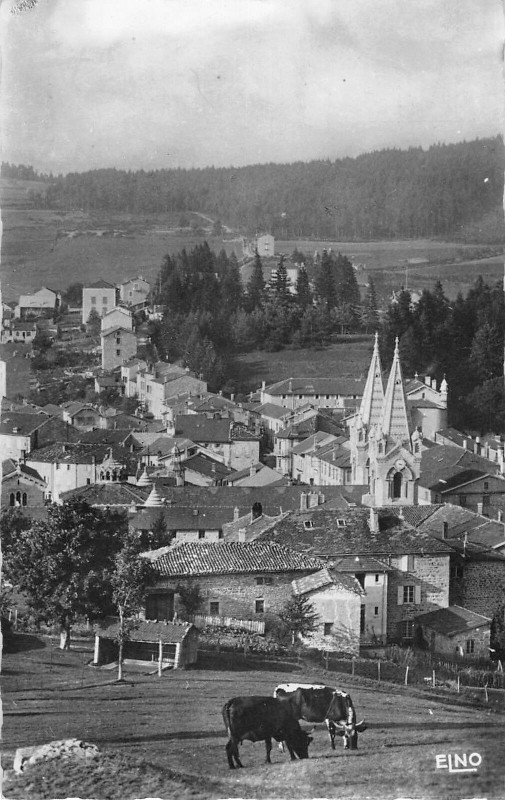 Carte postale ancienne La Louvesc Vue Du Centre