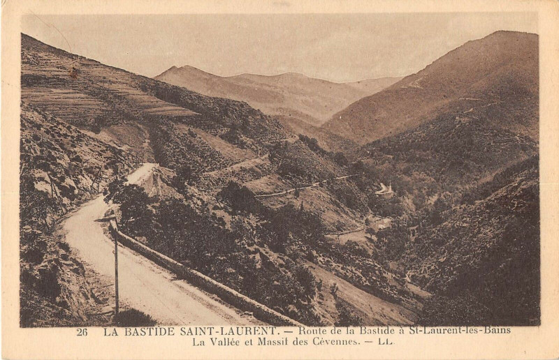 Carte postale ancienne La Bastide Saint-Laurent Cevennes