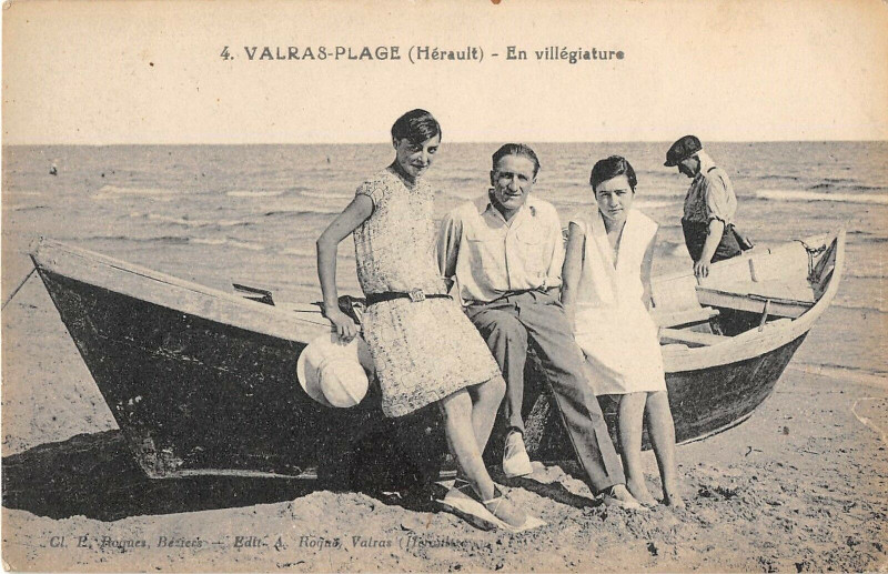 Carte postale ancienne Valras Plage En Villegiature à Valras-Plage