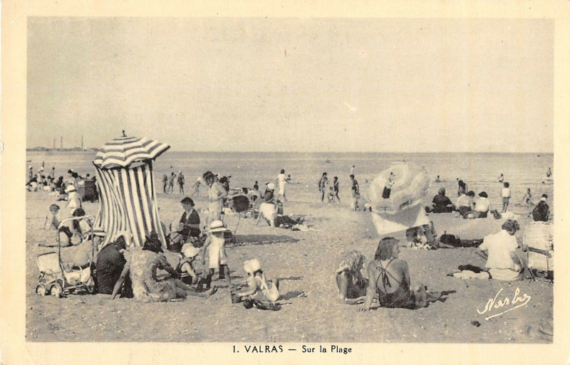 Carte postale ancienne Valras Sur La Plage