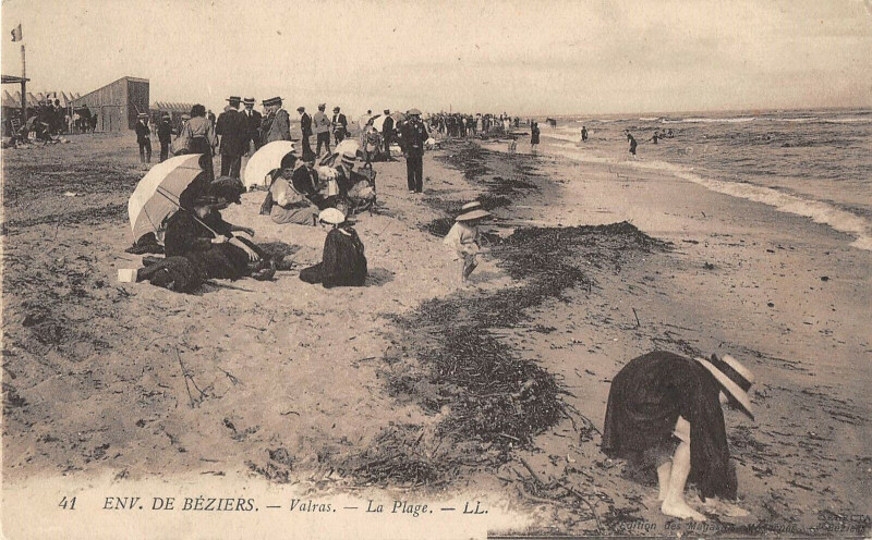Carte postale ancienne Environs De Beziers Valras La Plage à Béziers