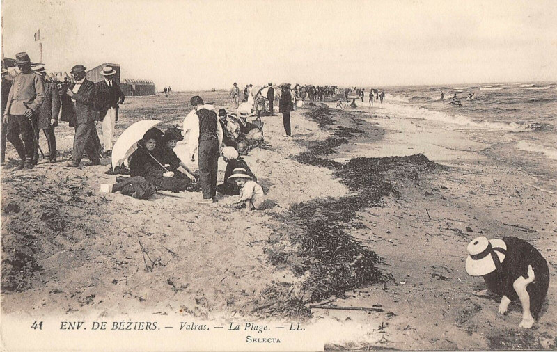 Carte postale ancienne Env.de Beziers Valras La Plage à Béziers