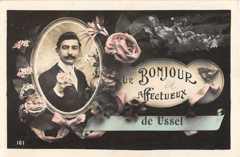 Carte postale ancienne Ussel Un Bonjour Affectueux D'Ussel à Ussel