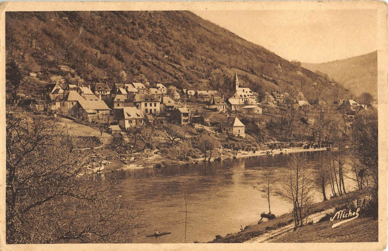 Carte postale ancienne Spontour Route Nationale