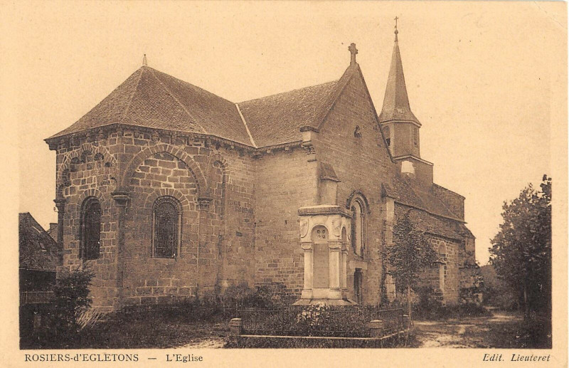 Carte postale ancienne Rosiers D'Egletons Eglise