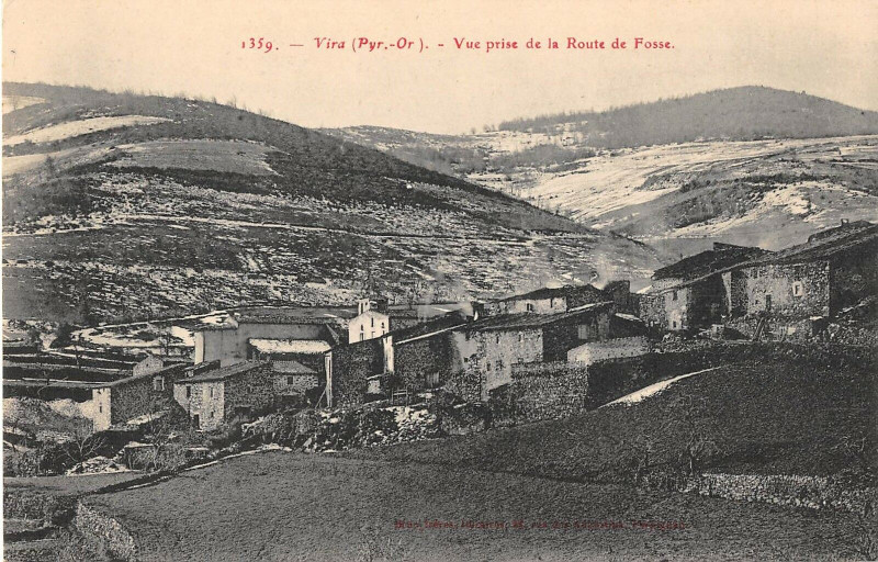 Carte postale ancienne Vira Vue Prise De La Route De Fosse à Vira