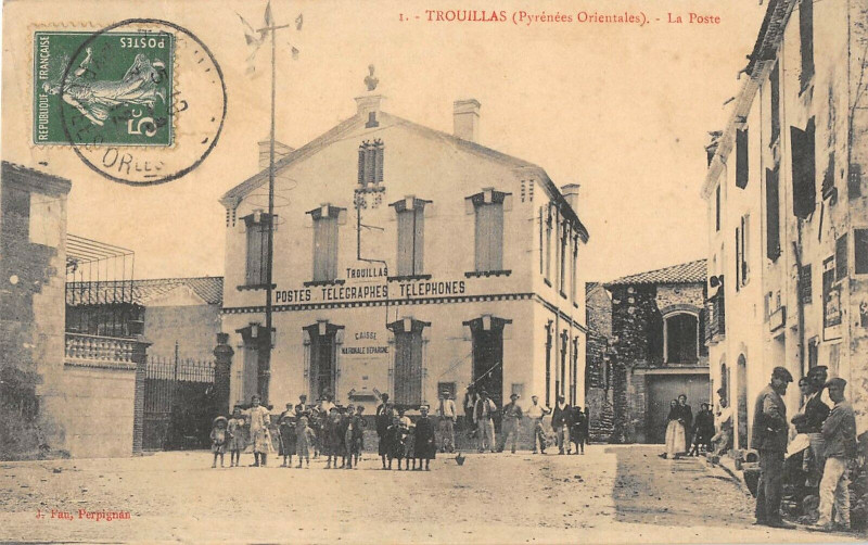 Carte postale ancienne Trouillas La Poste à Trouillas