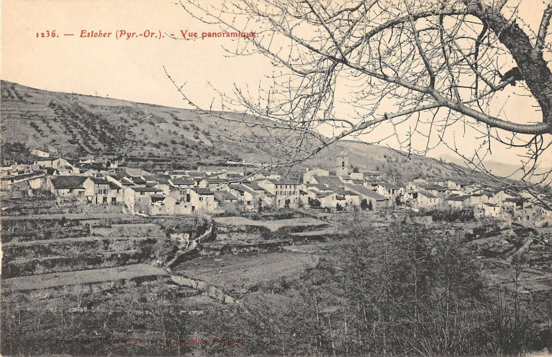 Carte postale ancienne Esthoer Vue Panoramique