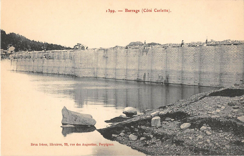 Carte postale ancienne Barrage Cote Carlitte