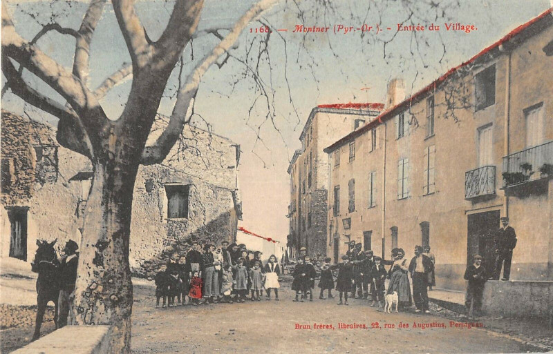 Carte postale ancienne Montner Entree Du Village à Montner