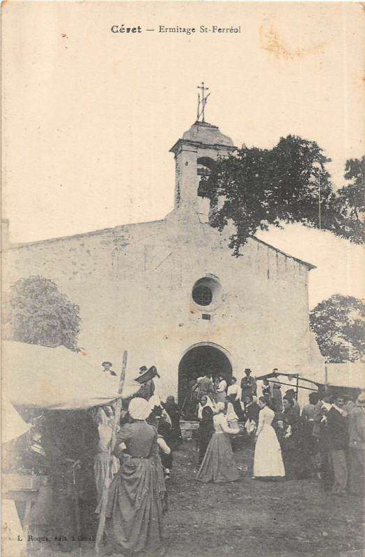 Carte postale ancienne Ceret Ermitage Saint Ferreol à Céret
