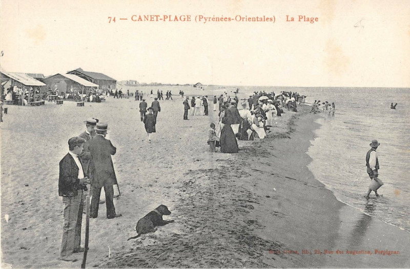 Carte postale ancienne Canet Plage La Plage
