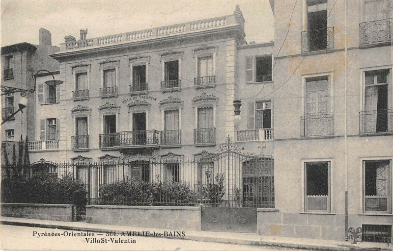 Carte postale ancienne Amelie Les Bains VillaSaint-Valentin
