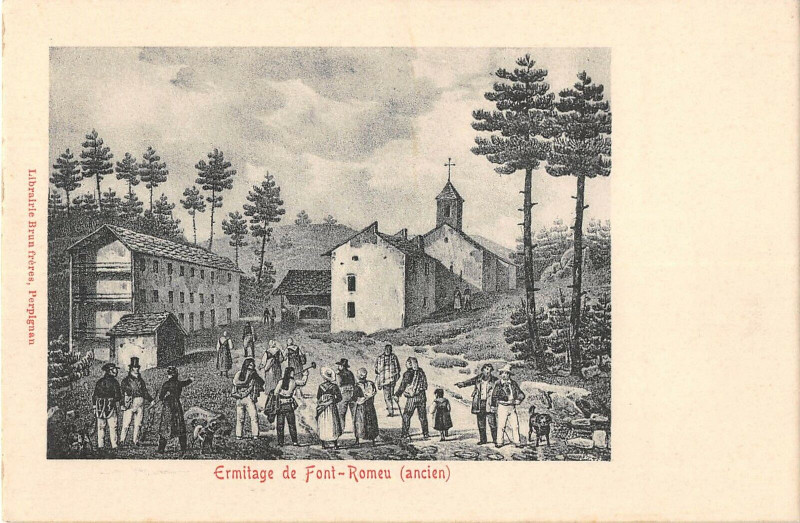 Carte postale ancienne Ermitage De Font Romeu (dos non divisé)