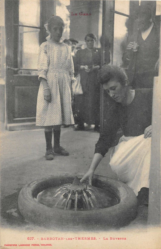 Carte postale ancienne Barbotan Les Thermes La Buvette (cpa pas courante