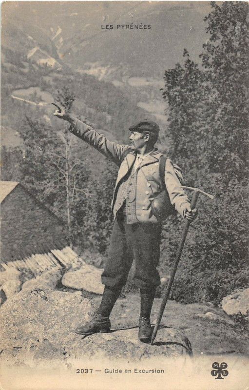 Carte postale ancienne Guide En Excursion