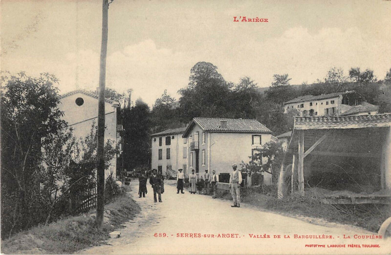 Carte postale ancienne Serres Sur Arget Vallee De La Barguillere La Coupiere à Serres-sur-Arget